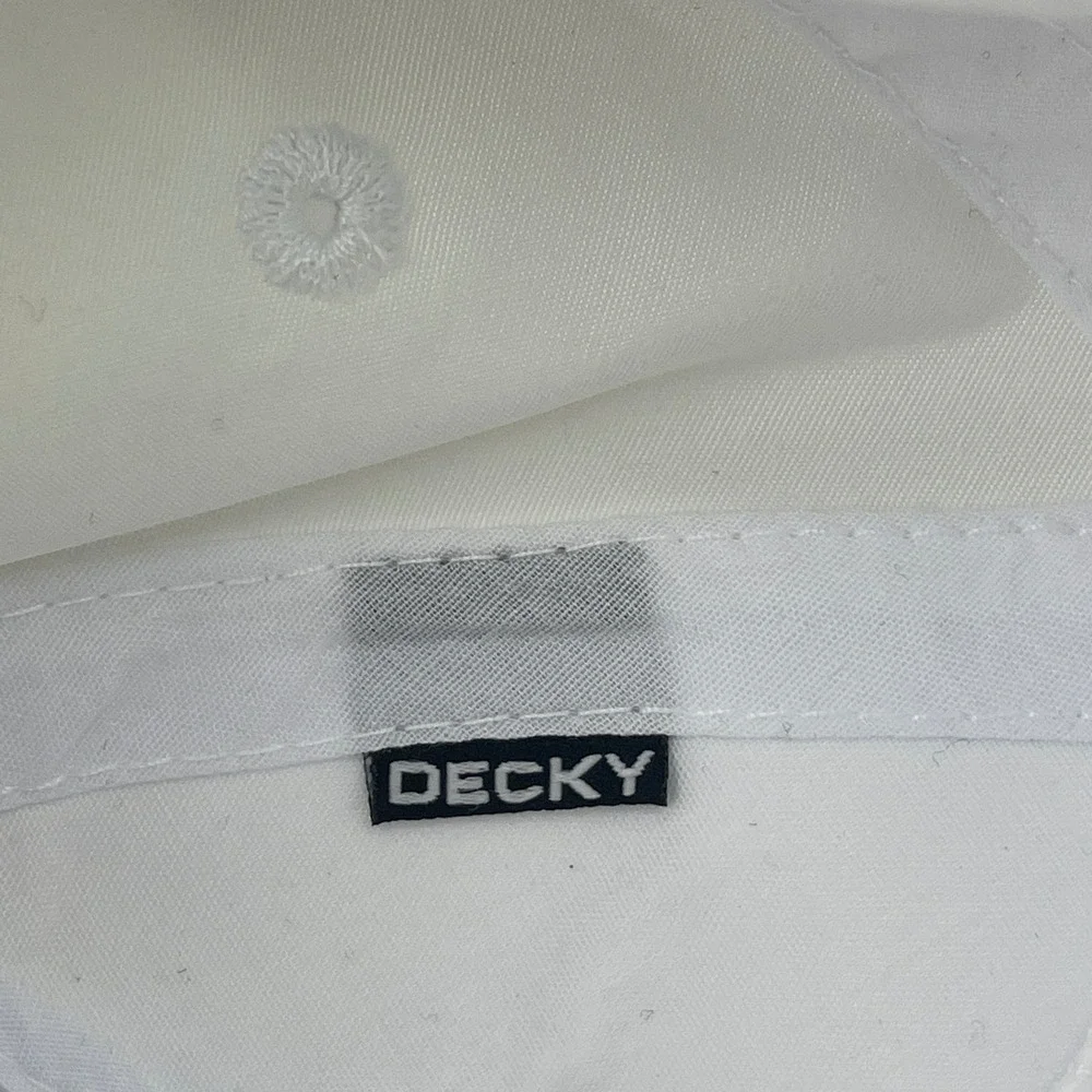 Decky Hat Unisex OSFM 6032 White World Mandate 2024 Dove Rope EUC